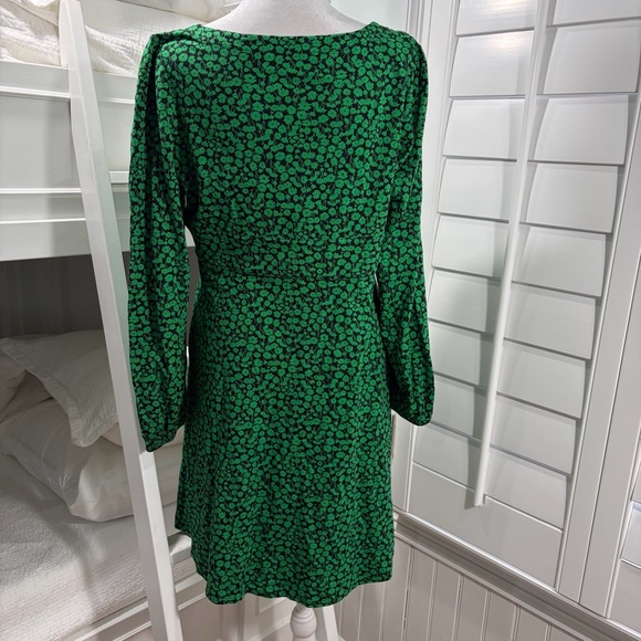 Boden Bee Tulip Sprig Button Front Jersey Mini Dress - Picture 5 of 9